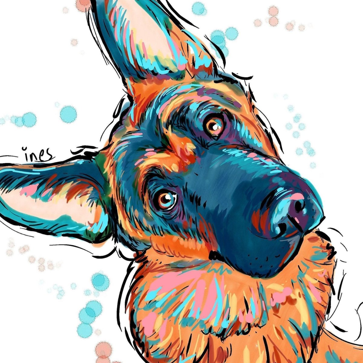 Немецкая овчарка аниме