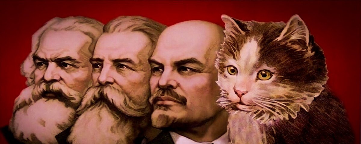 Ленин с котиком