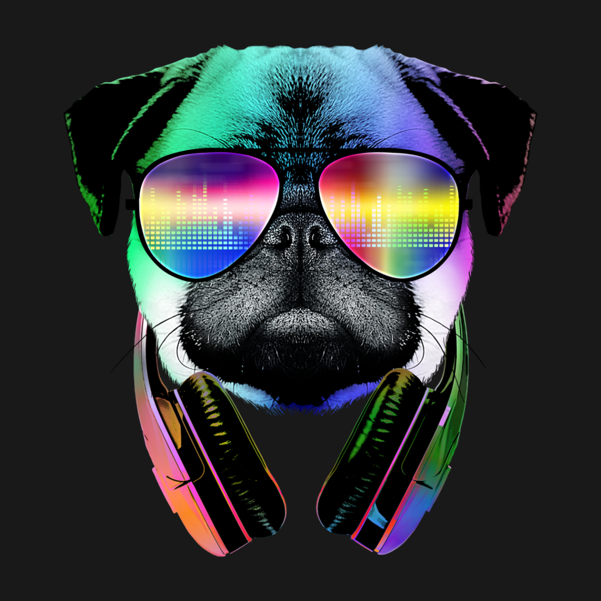 Собака в очках