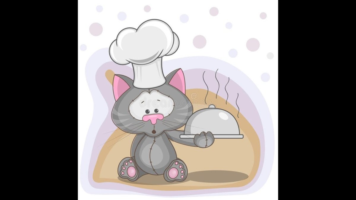 Кот в колпаке повара