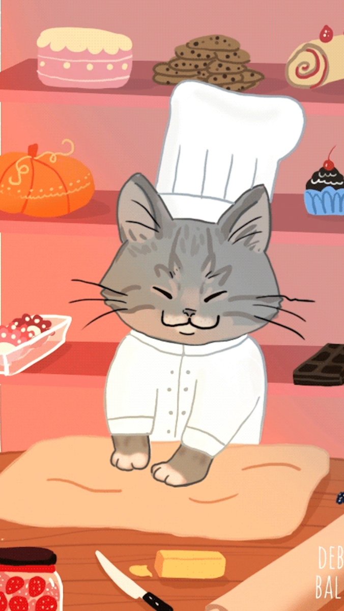 Кошка на кухне