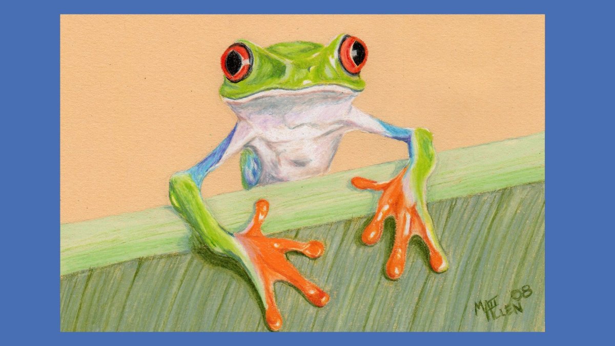 Лягушонок с листочком