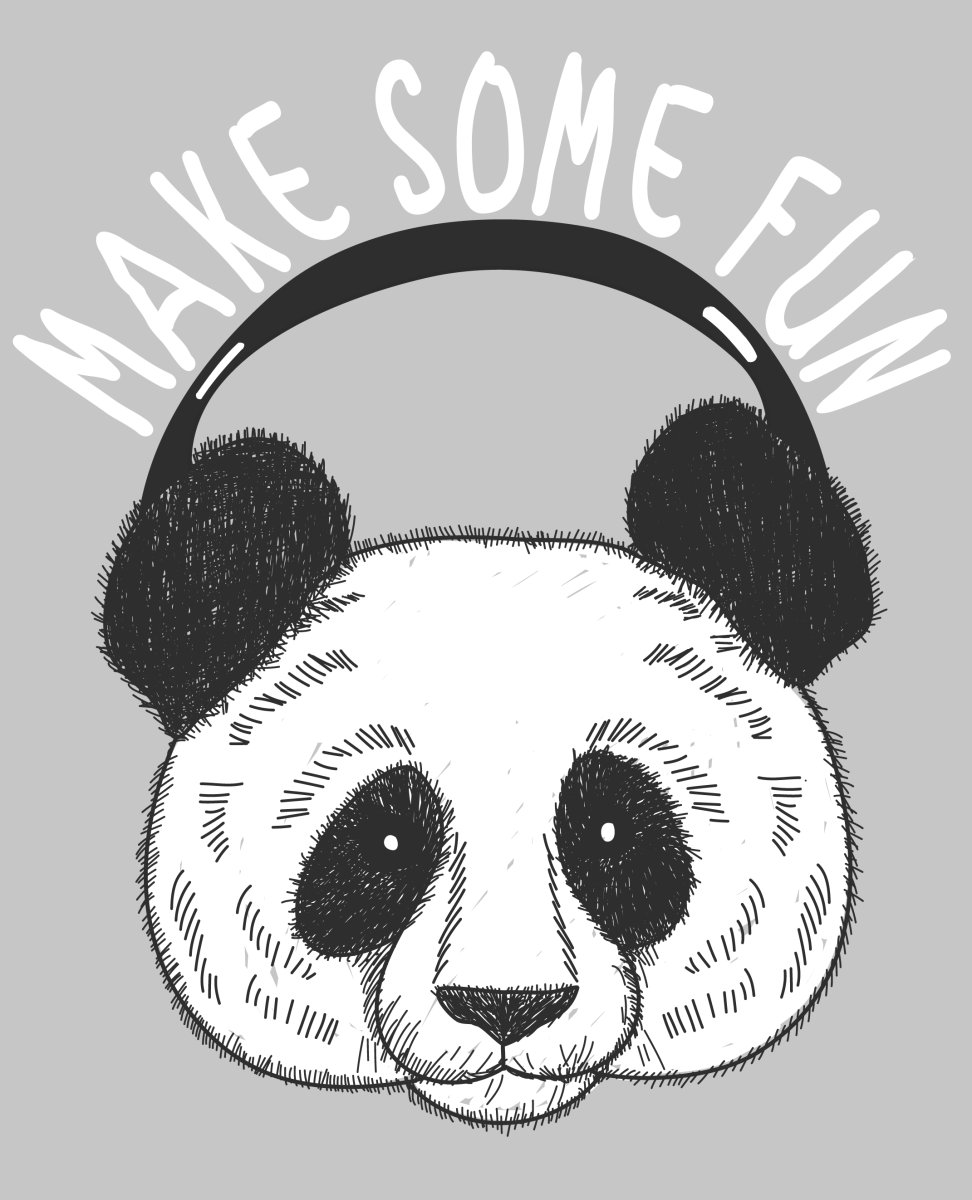 Панда рисунок для срисовки