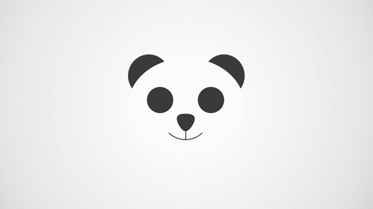 Пандочка выглядывает