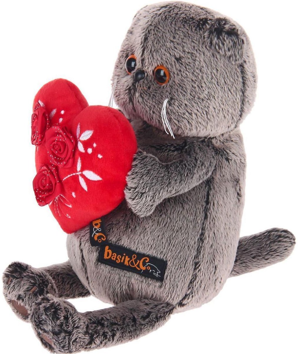 Басик с красным сердечком ks22-060