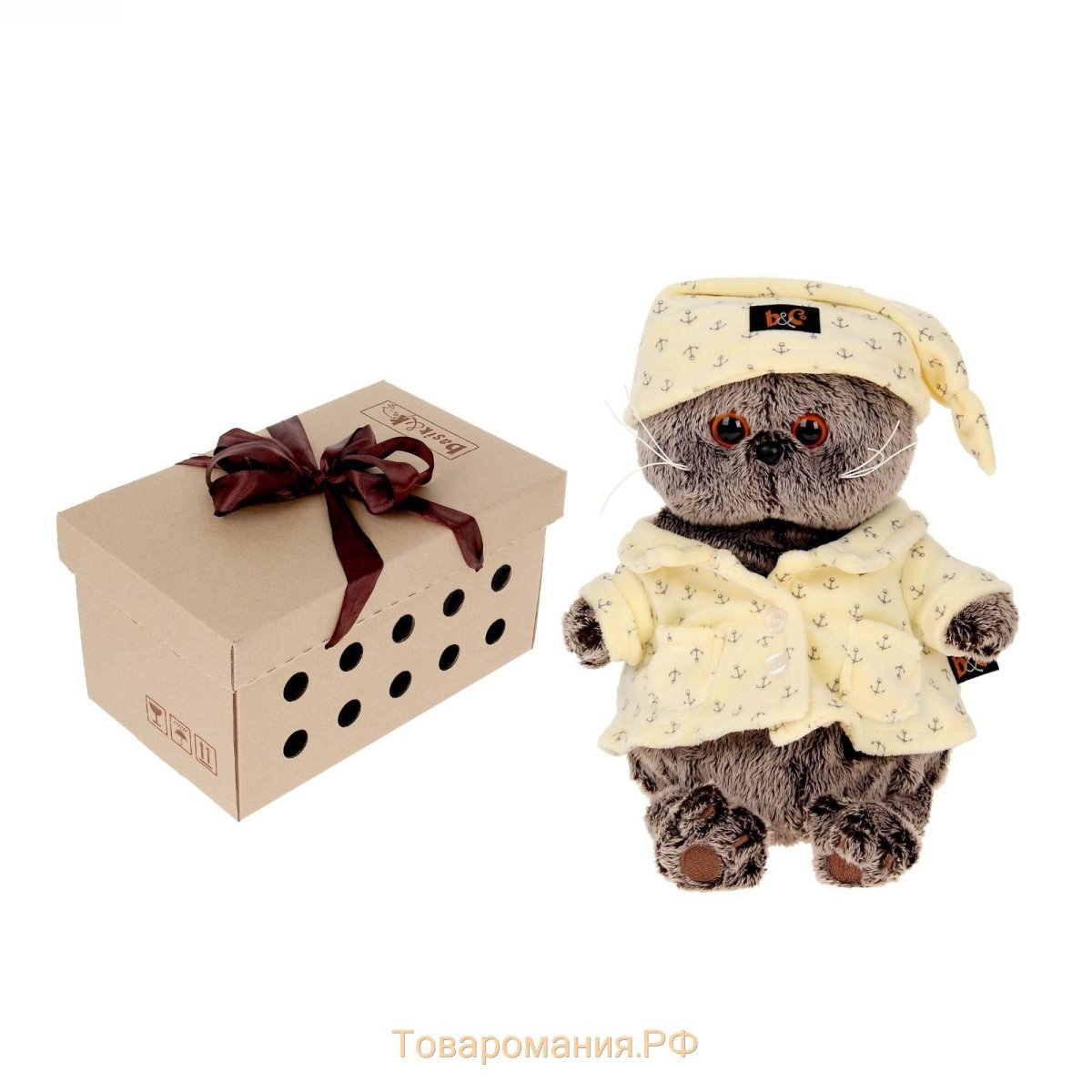 Мягкая игрушка "Басик в пижаме" 25 см ks25-024