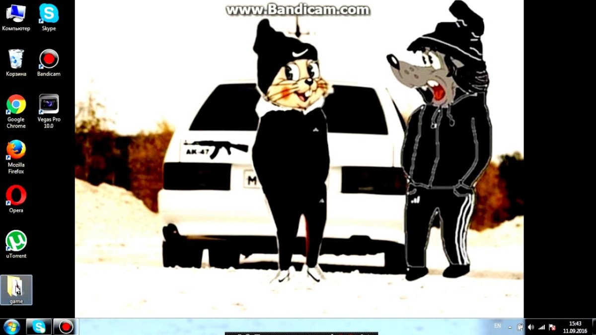 Волк и заяц ну погоди в адидасе