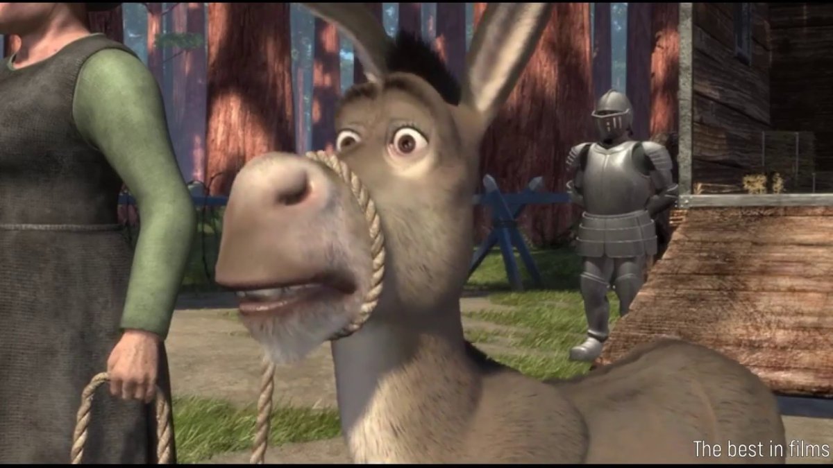 Веселый ослик