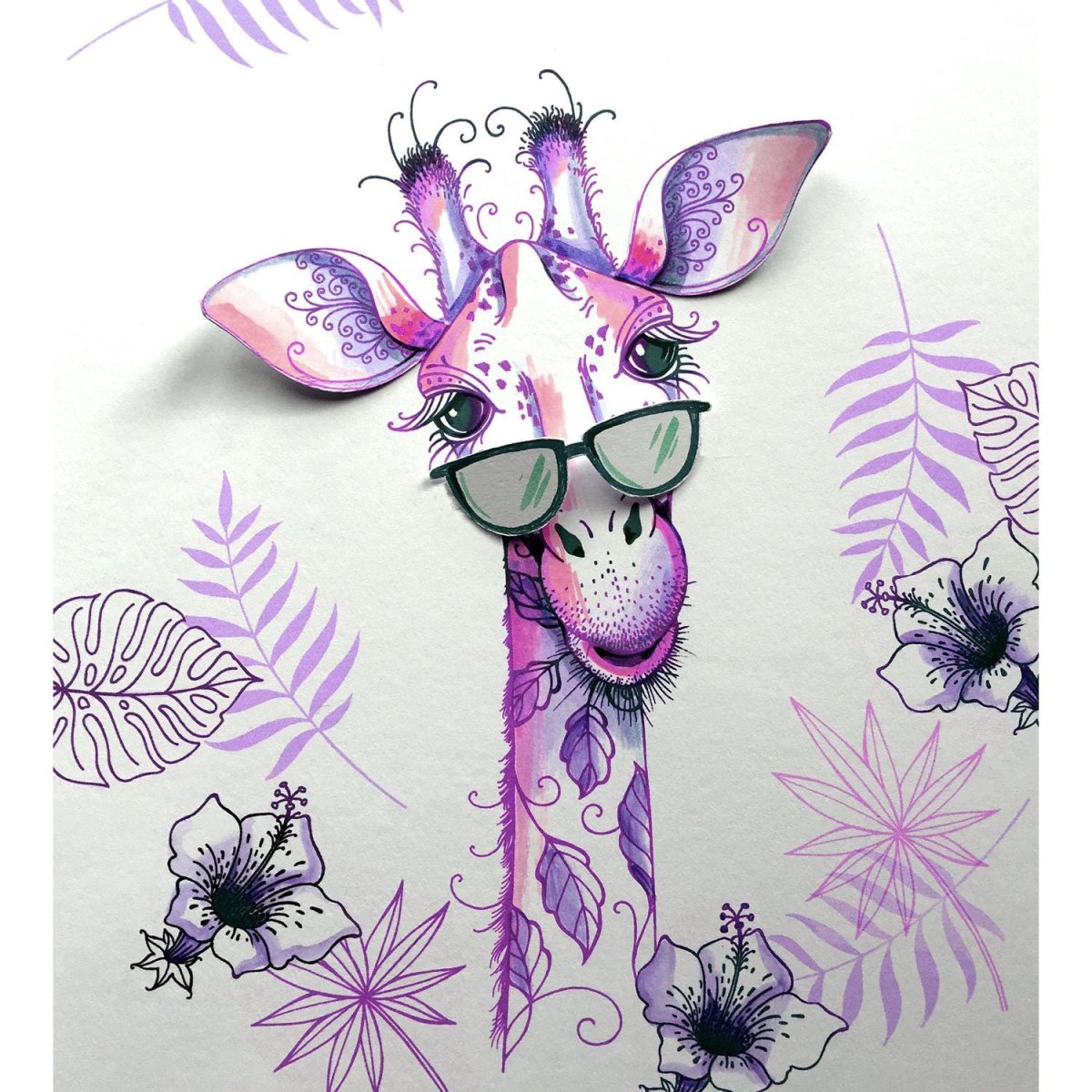 Картина Жирафы в очках