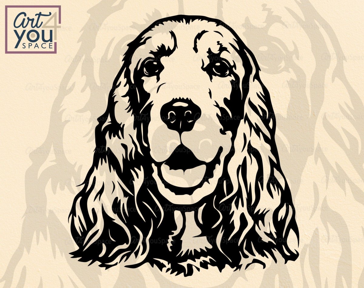 Американский кокер спаниель вектор