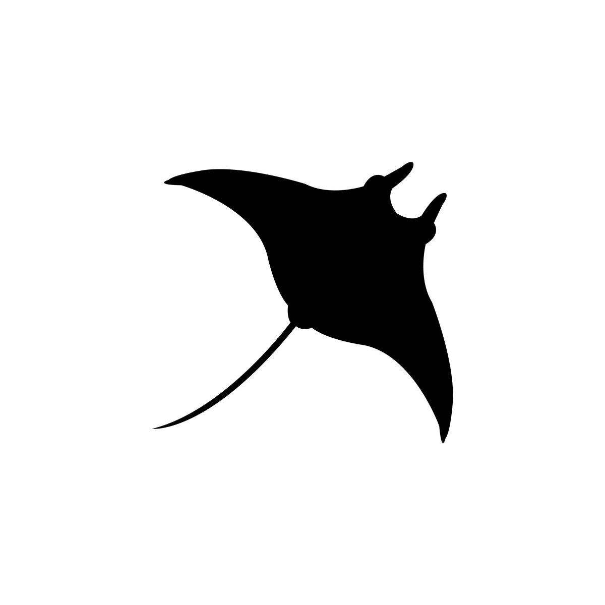 Скат силуэт