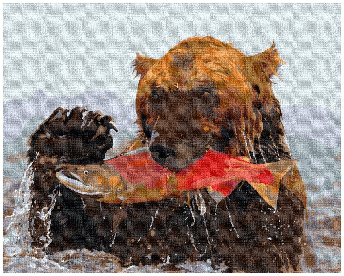 Камчатка медведи лосось