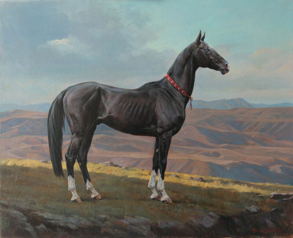 Ярослав Колобаев живопись лошади