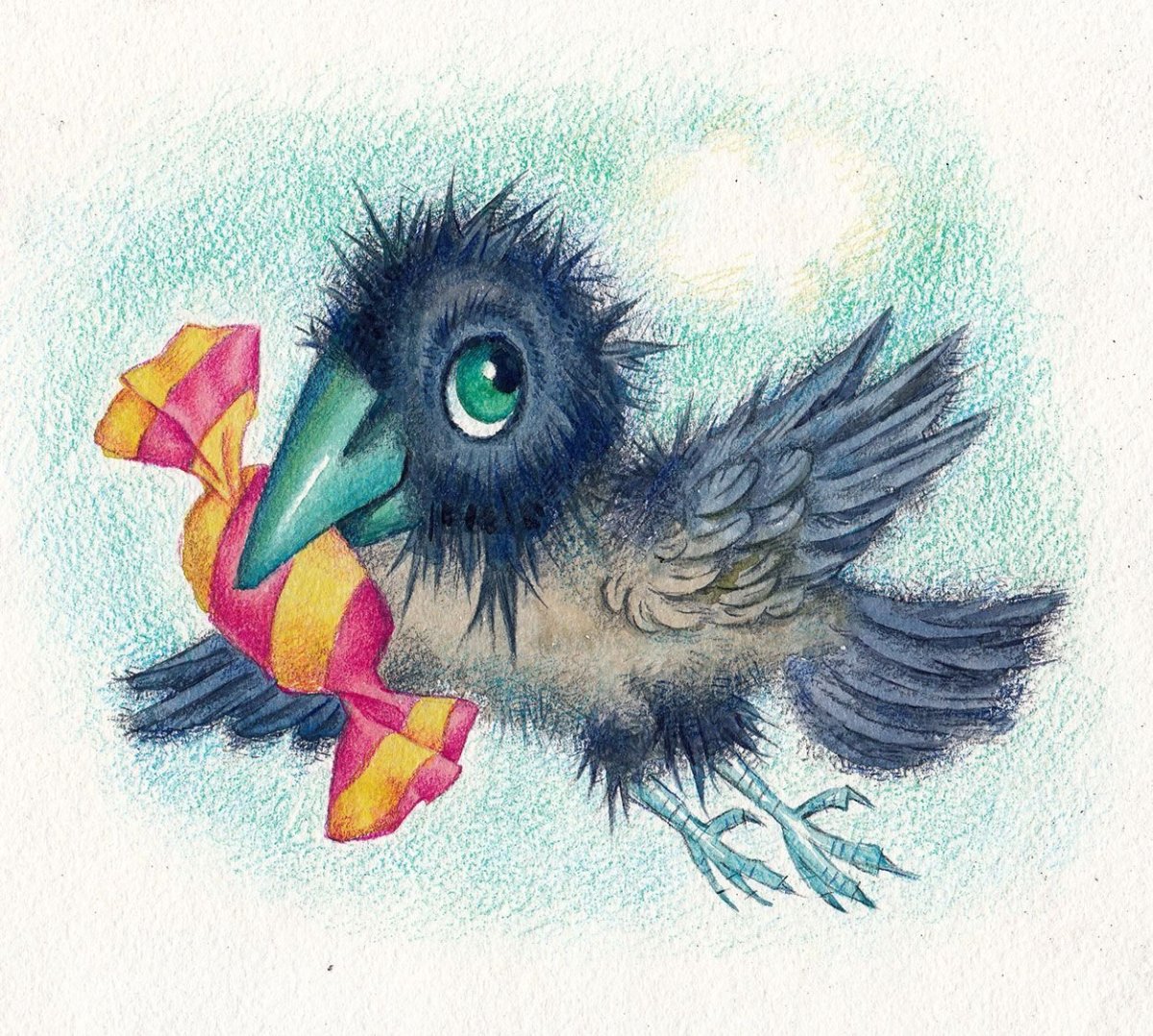 Ворон умная птица