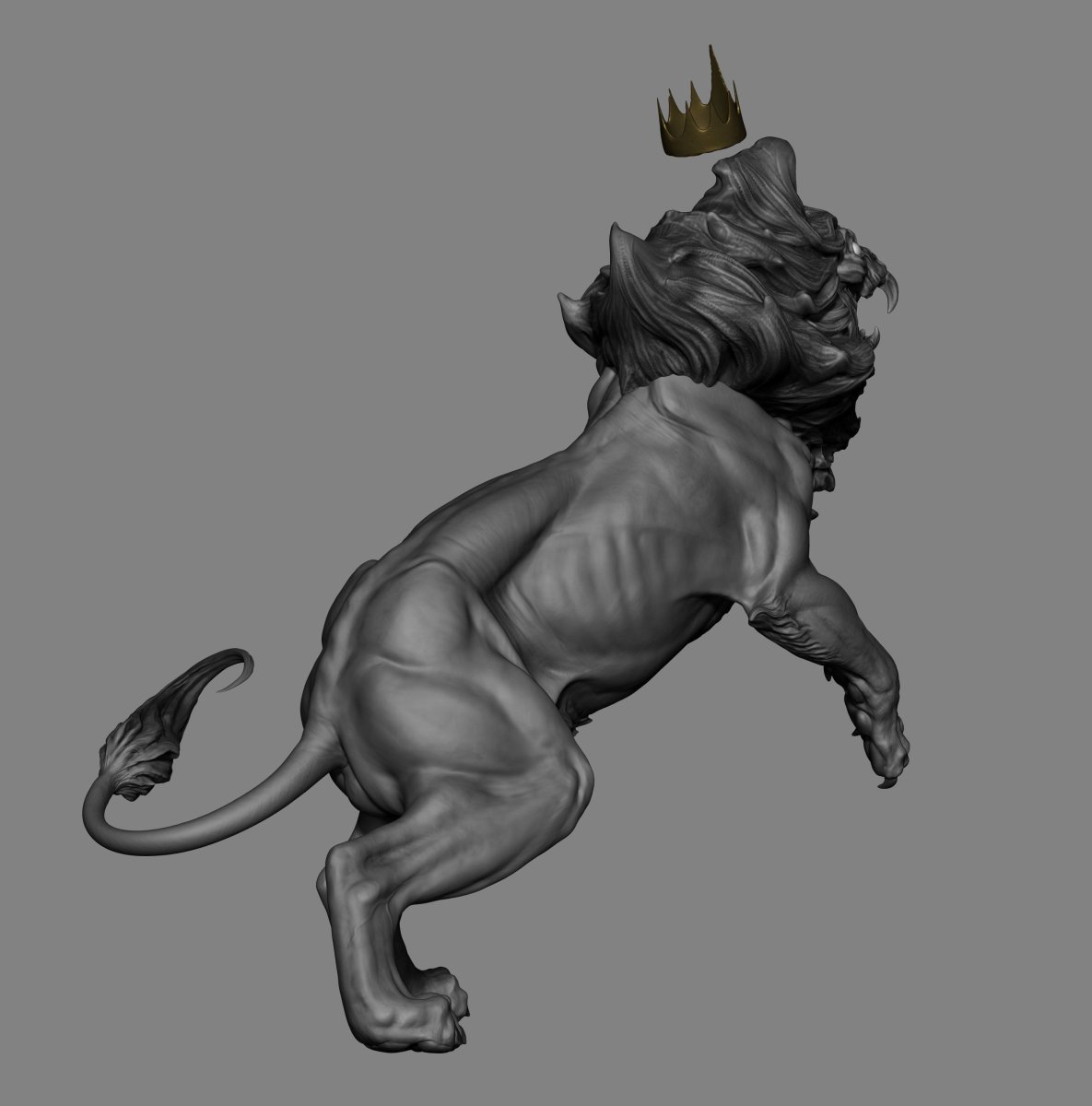 Лев с мускулами