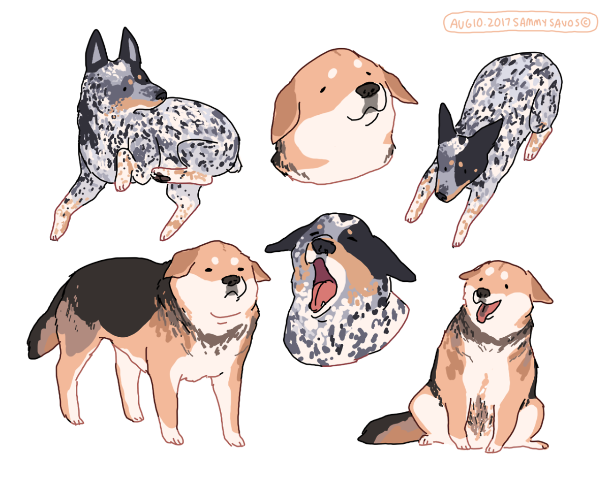 Арты собак от hamotzi Art