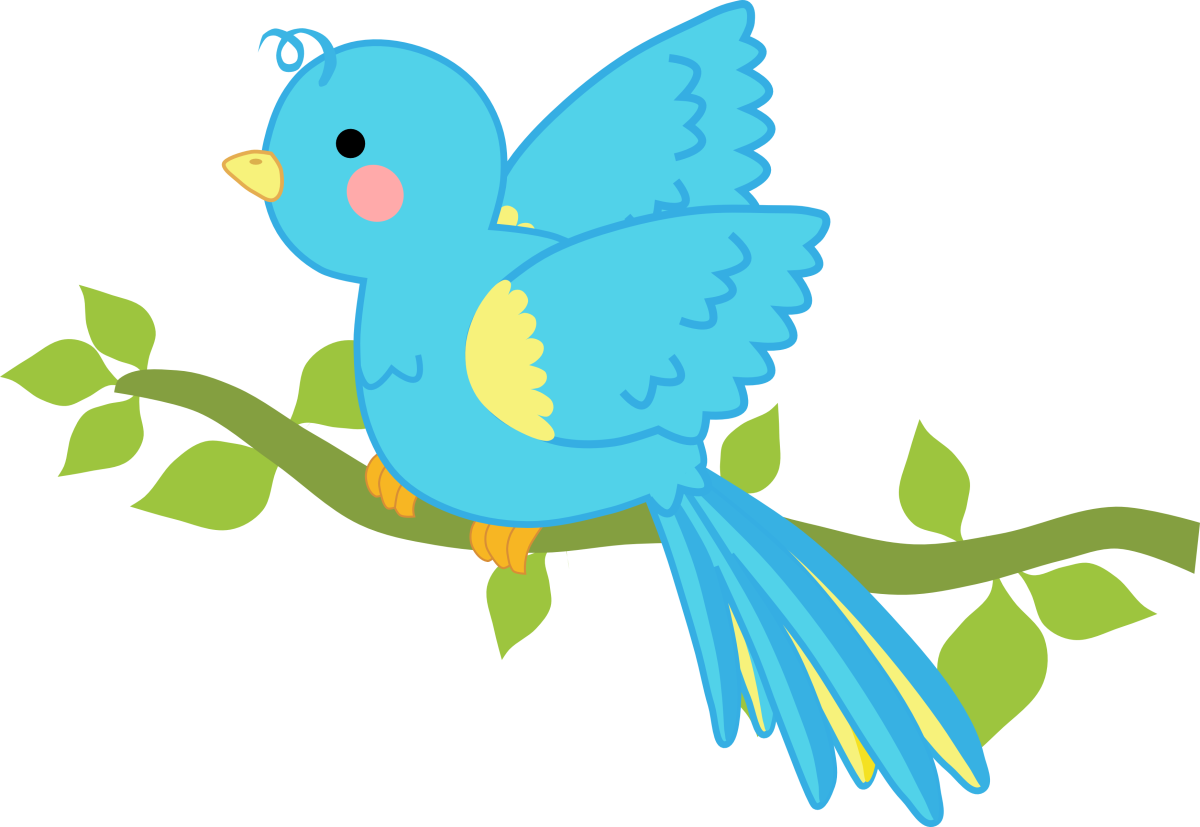 Розовые птички мультяшные