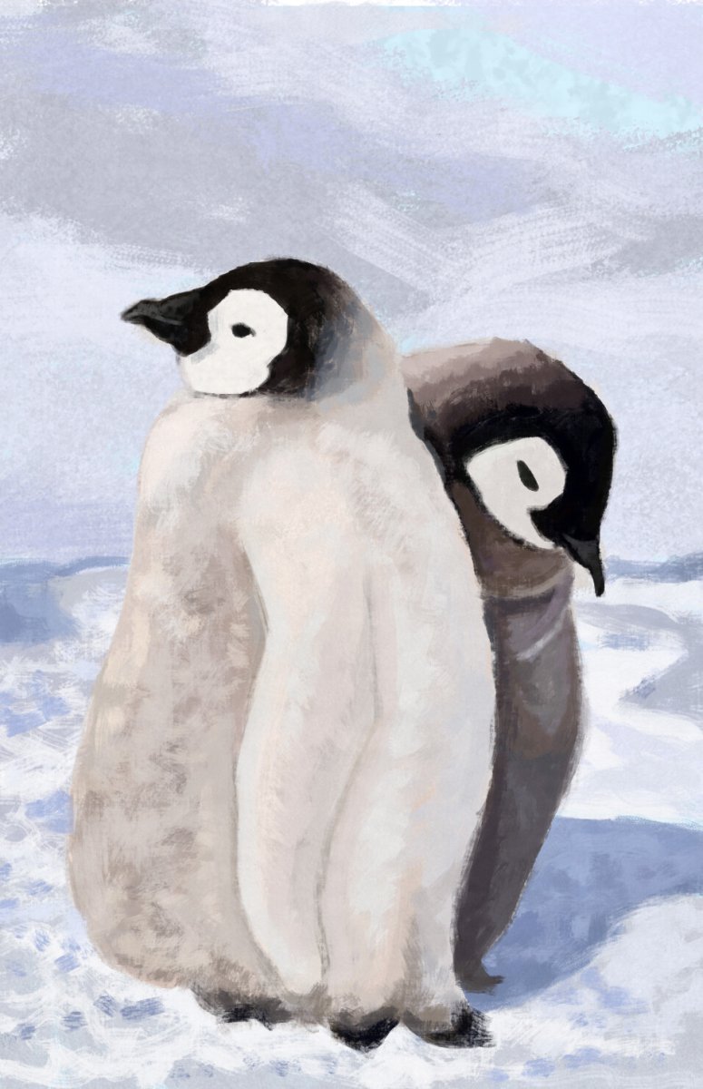 Маленький пушистый Пингвин