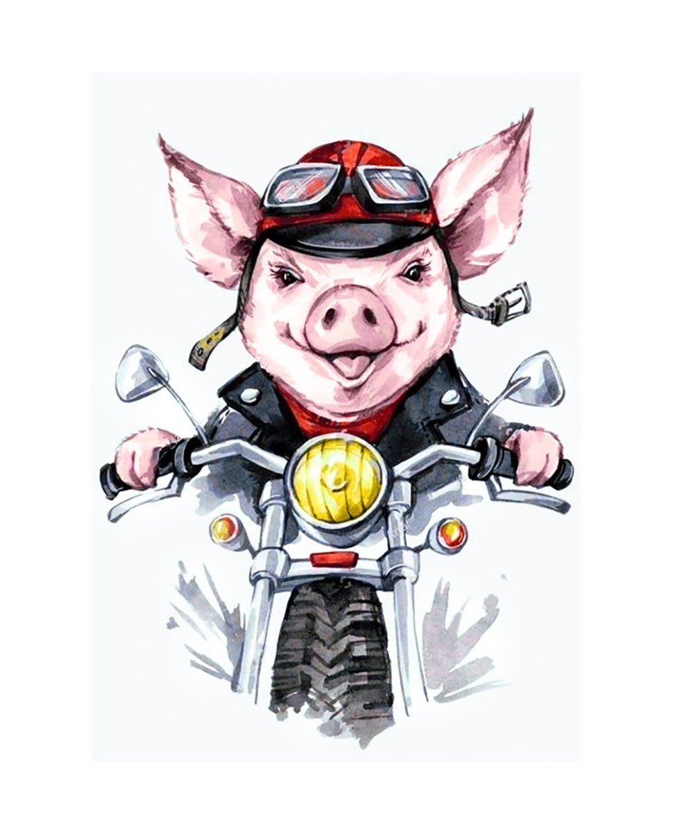 Поросенок в каске