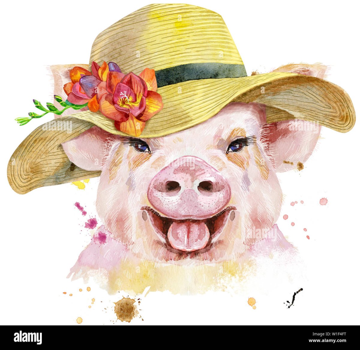 Свинка в шляпке
