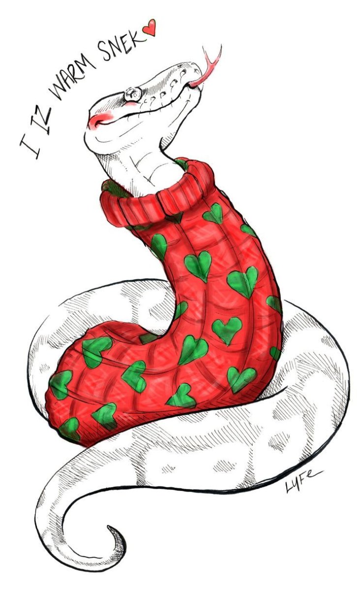 Смешная змея