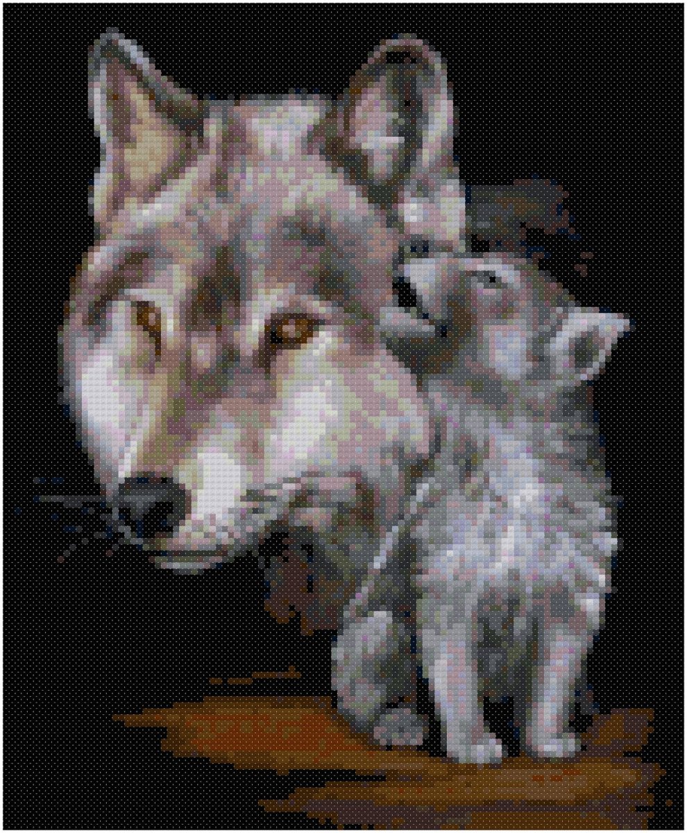 Либо с одной волчицей