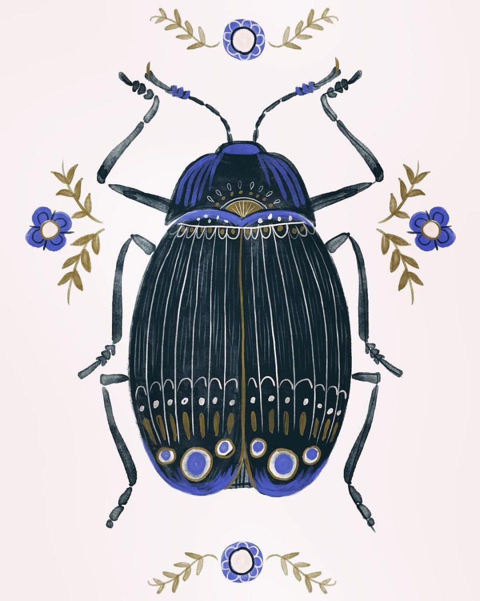 Жук ХРУЩЕВИК черный малый