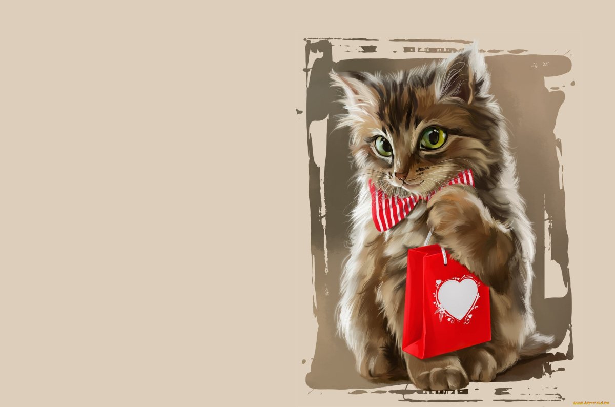 Прикольные коты арт