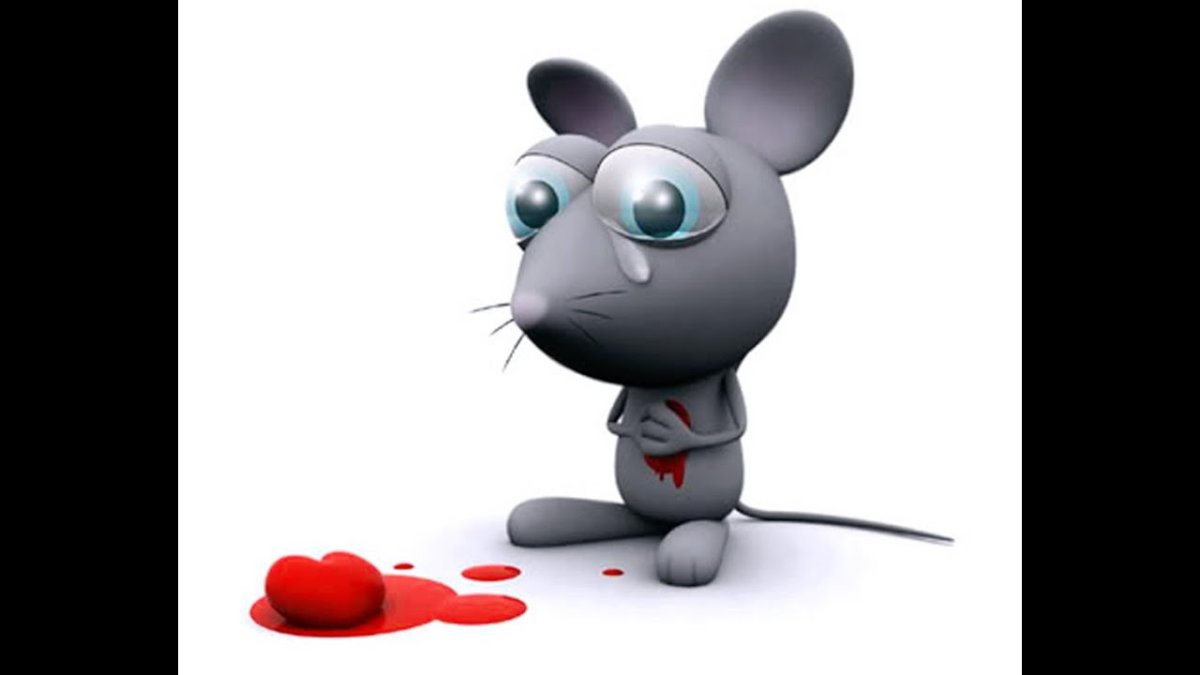 Очень грустная мышь