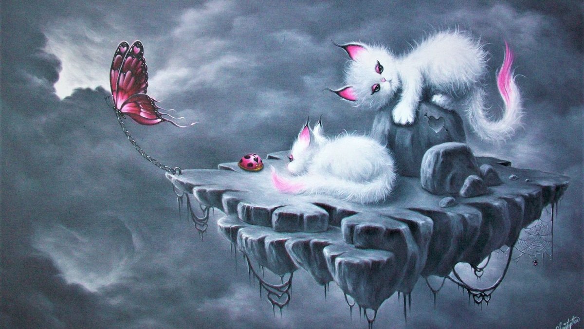 Котенок с крыльями