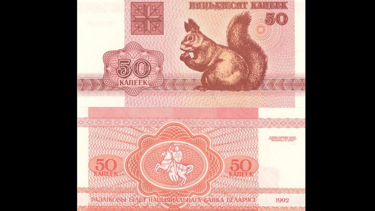 Деньги Белоруссии белочки