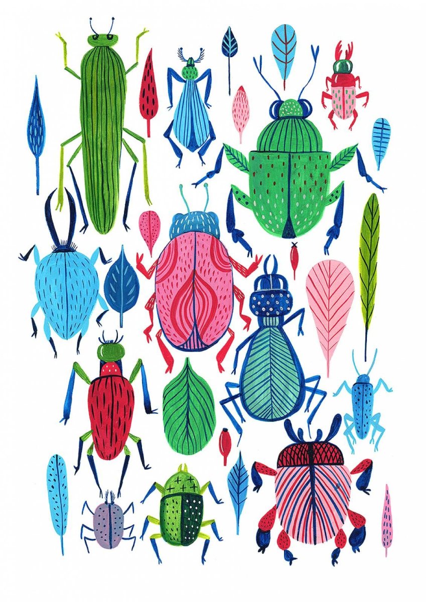 Стилизованные насекомые