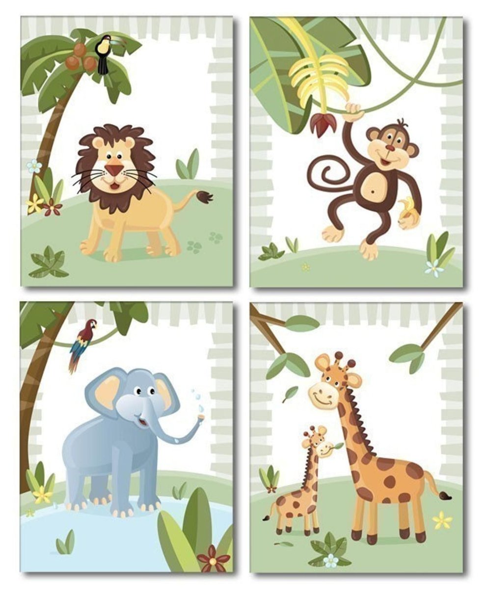 Карточки для детей джунгли