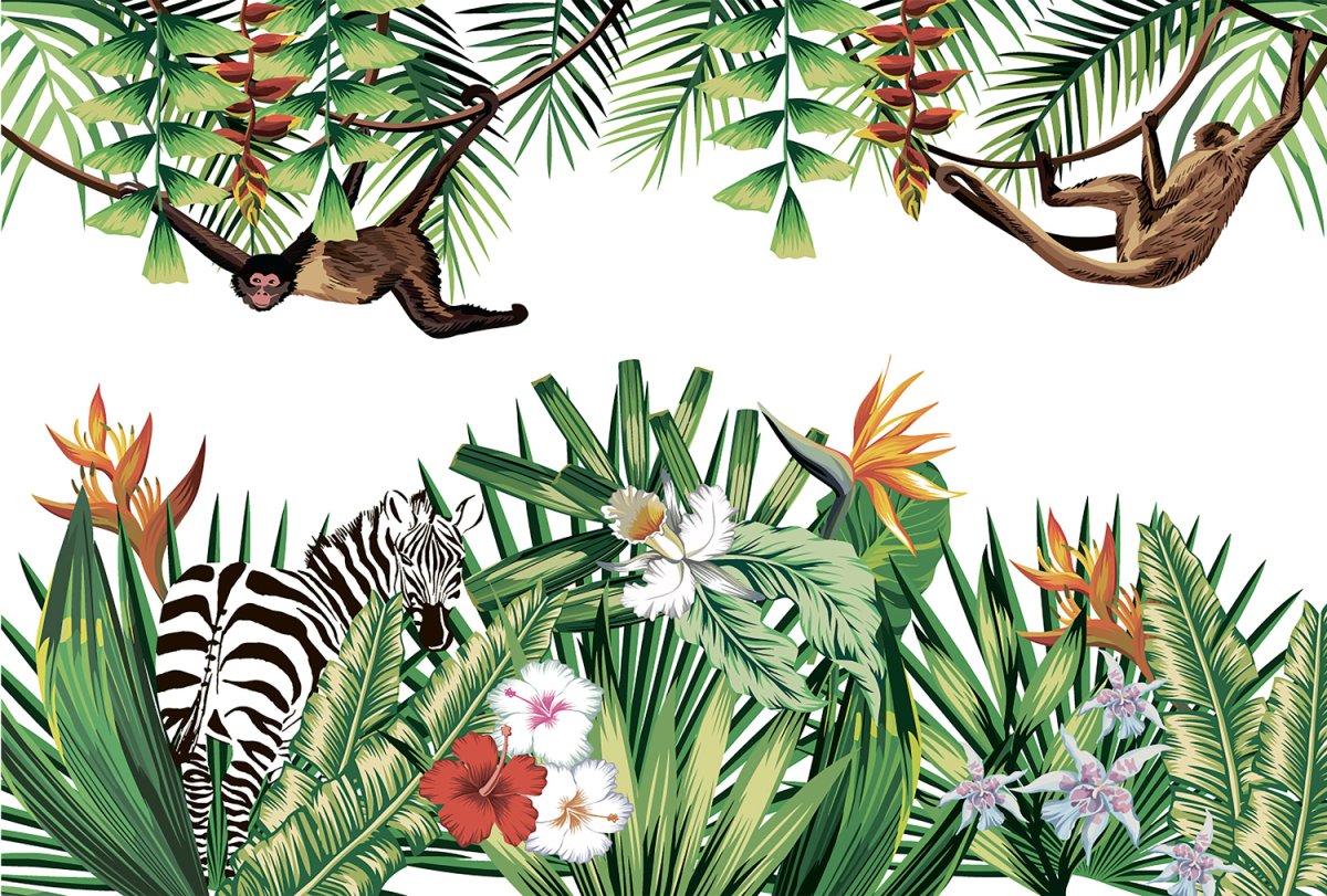 Джунгли растения иллюстрация