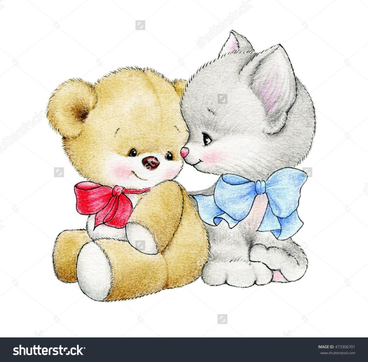 Котенок и Медвежонок