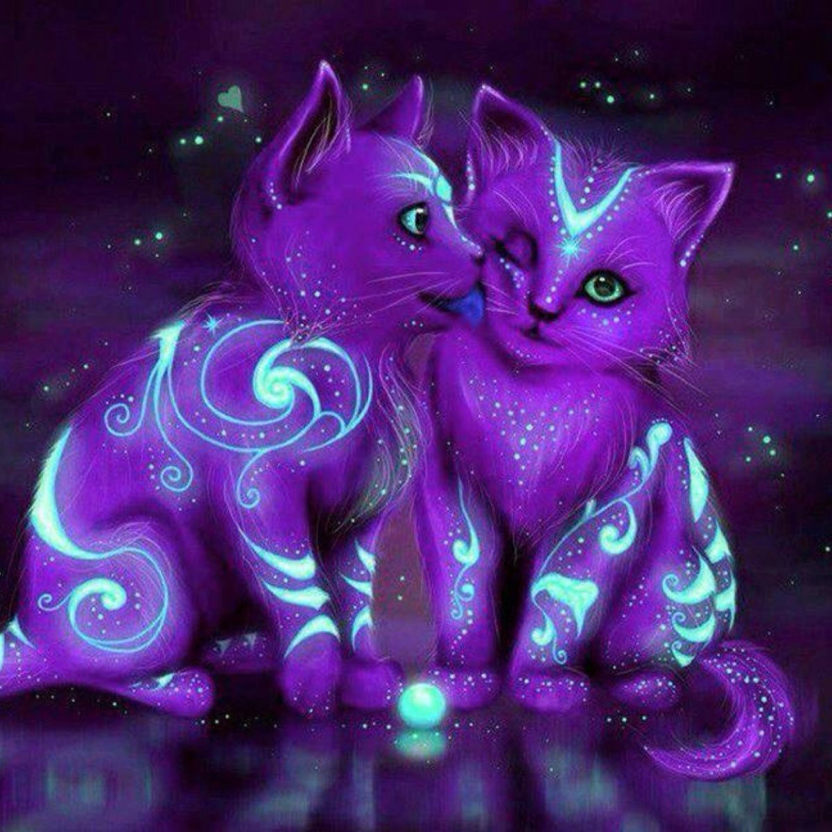 Неоновая кошка