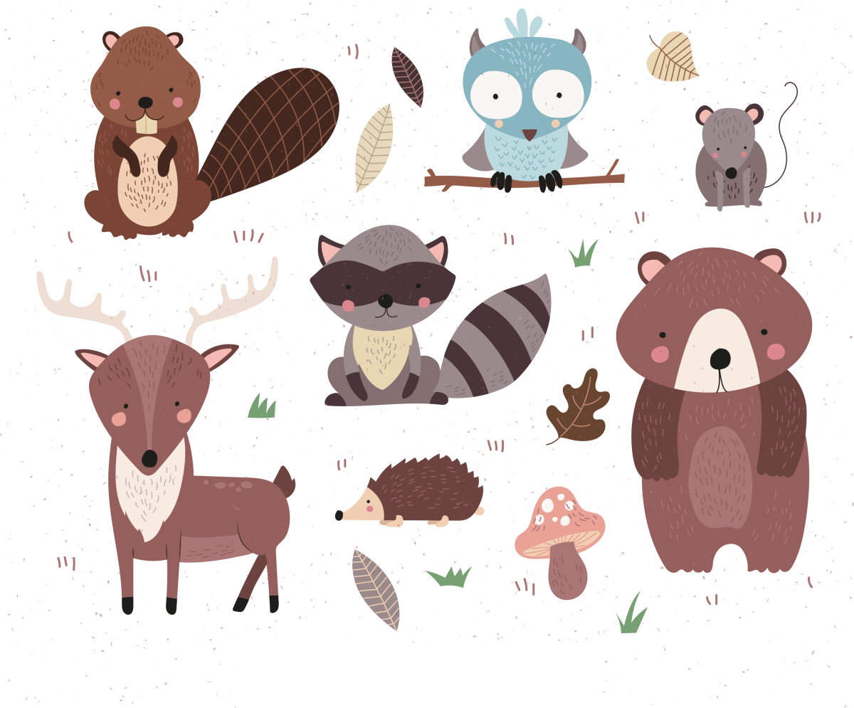 Наклейки с животными