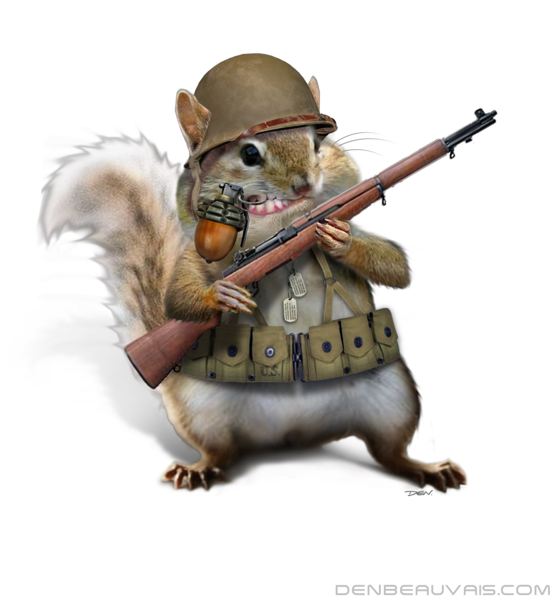 Белка с автоматом