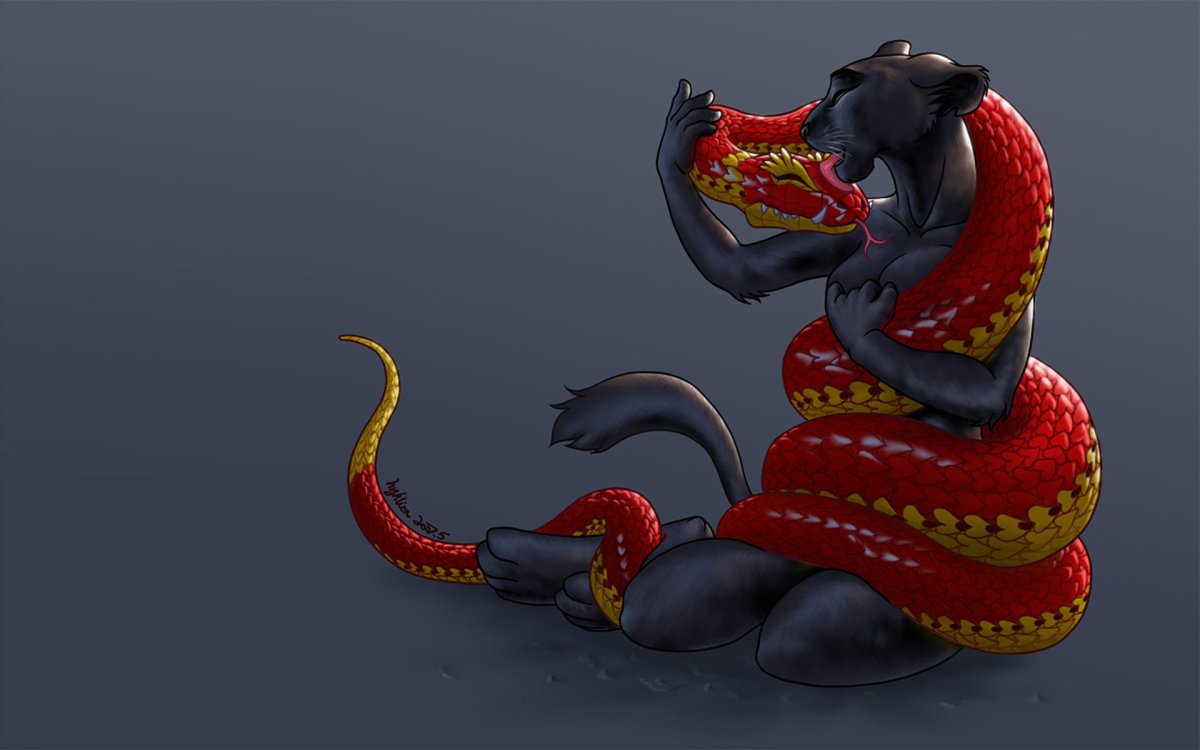 Фурри ферал змеи