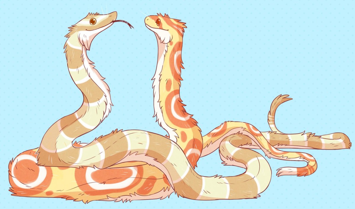 Пушистая змея