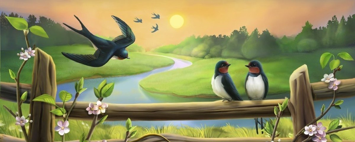 Травка зеленеет солнышко блестит Ласточка