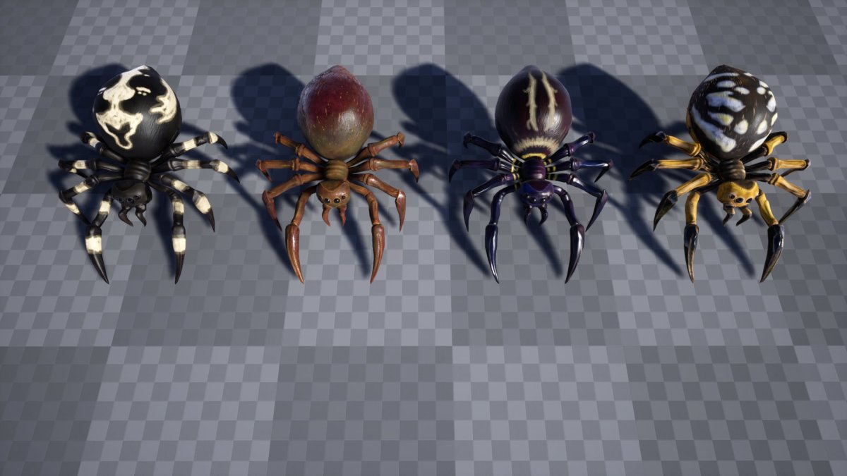 Паук большой 3d