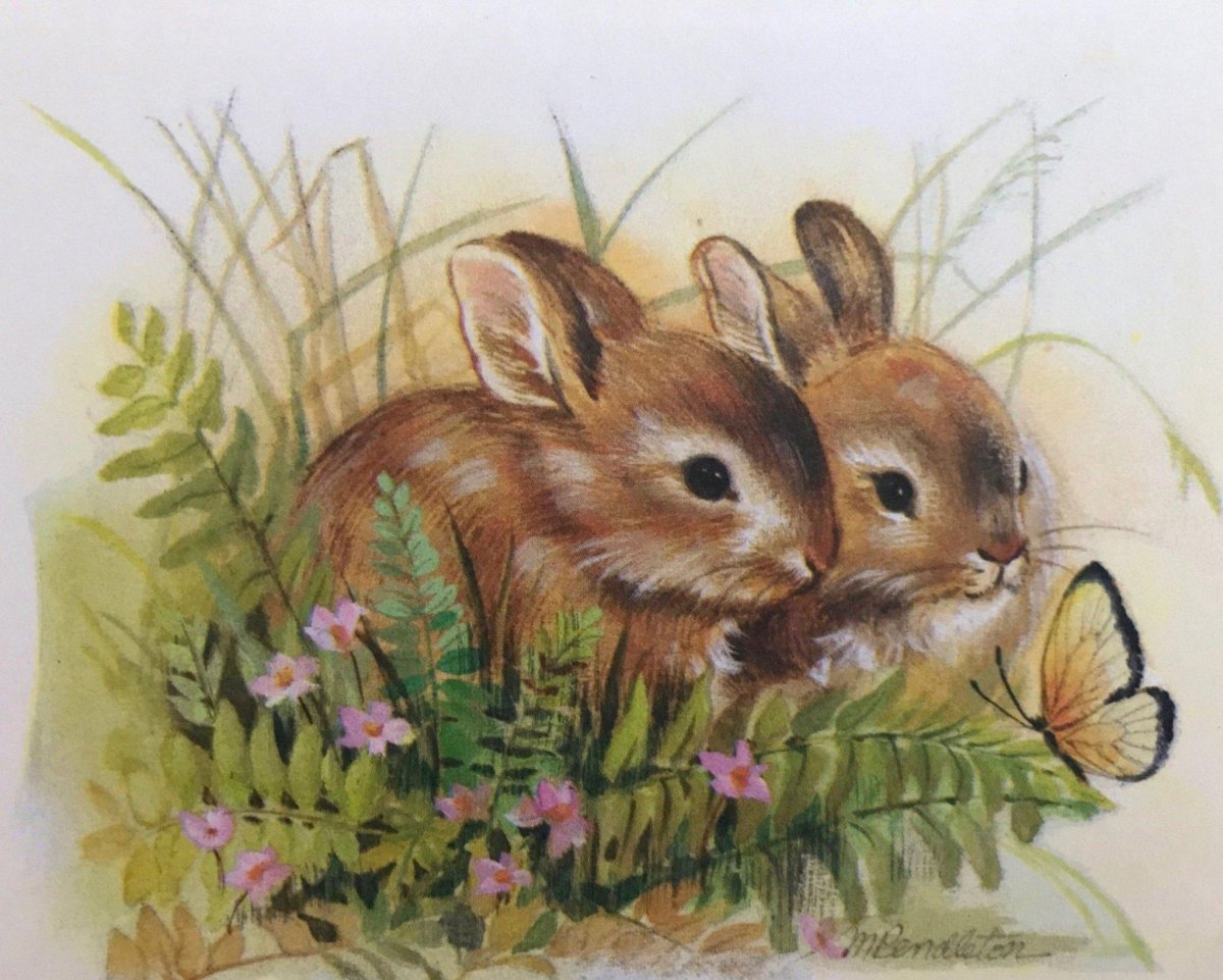 Картина Зайчата для детей