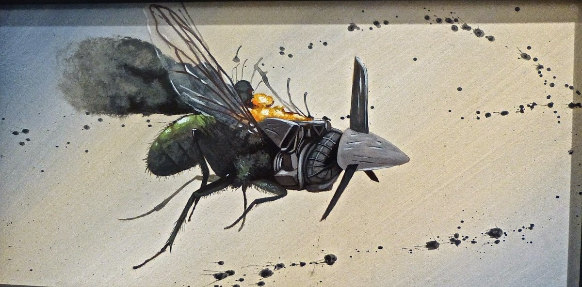 Муха белокрылая птица Муха боевой самолет