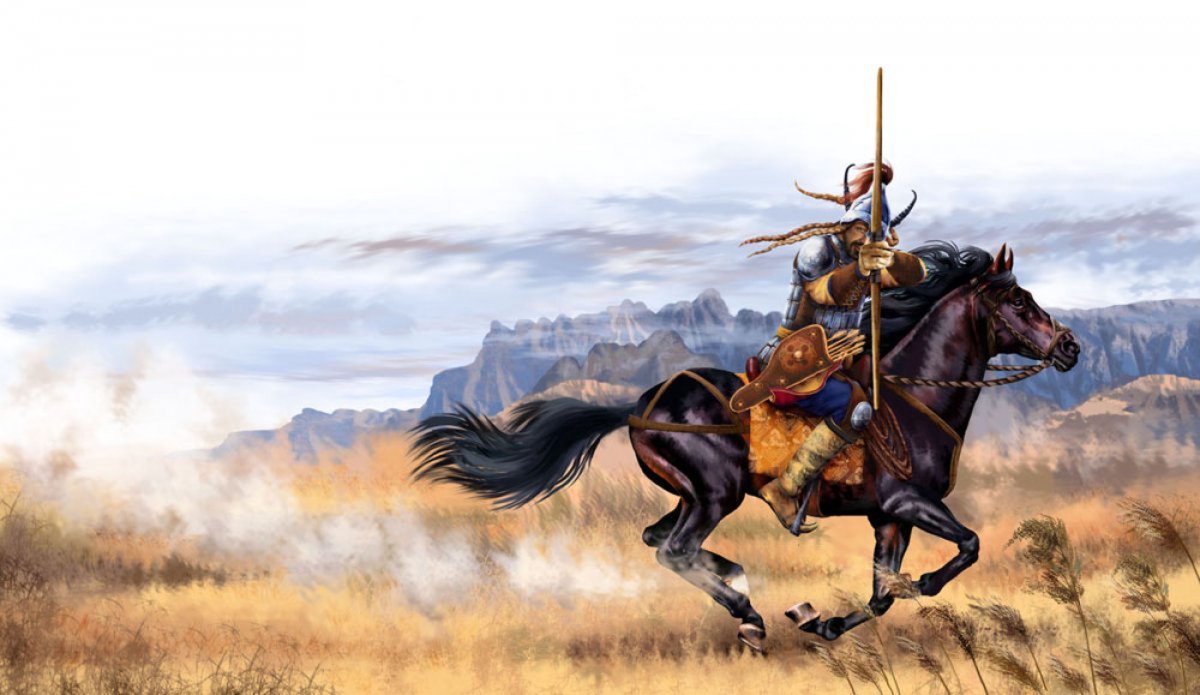 Казахский воин батыр