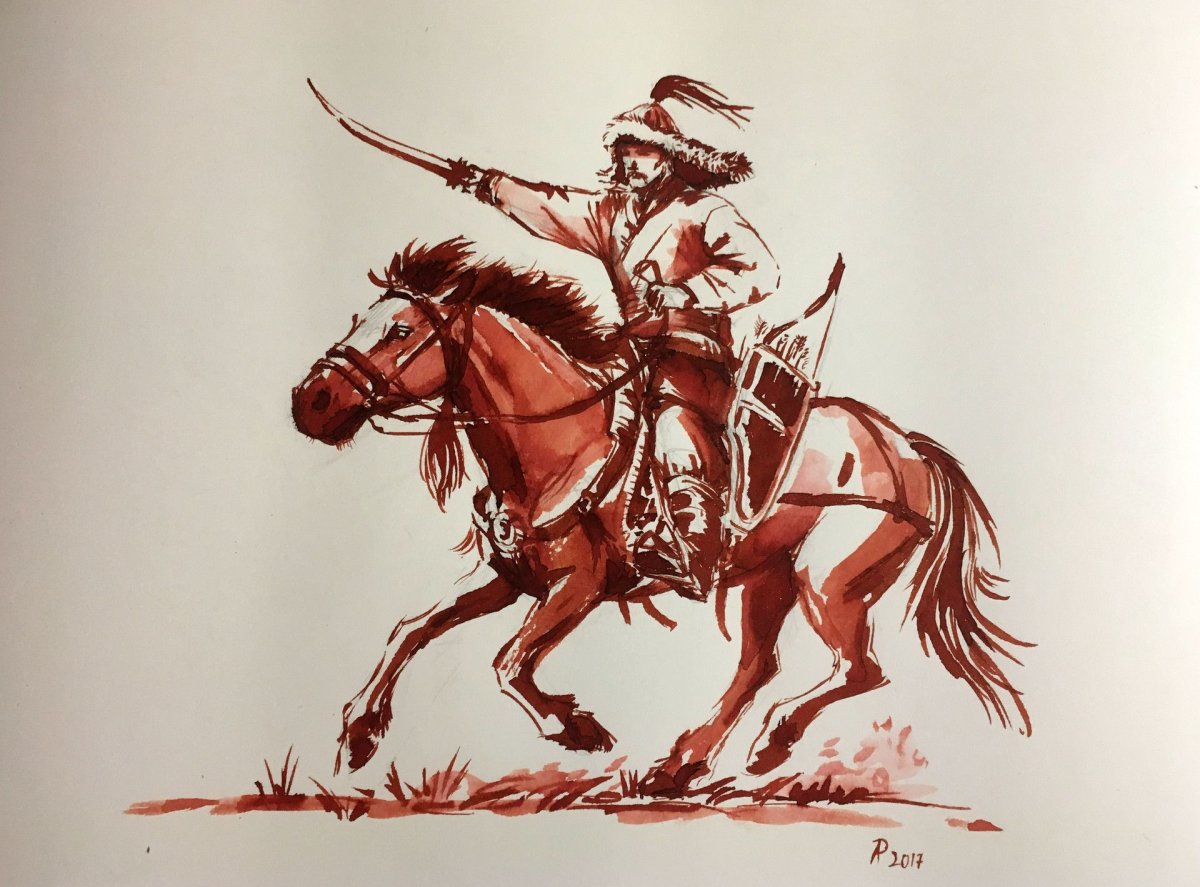 Чингис Хан всадники