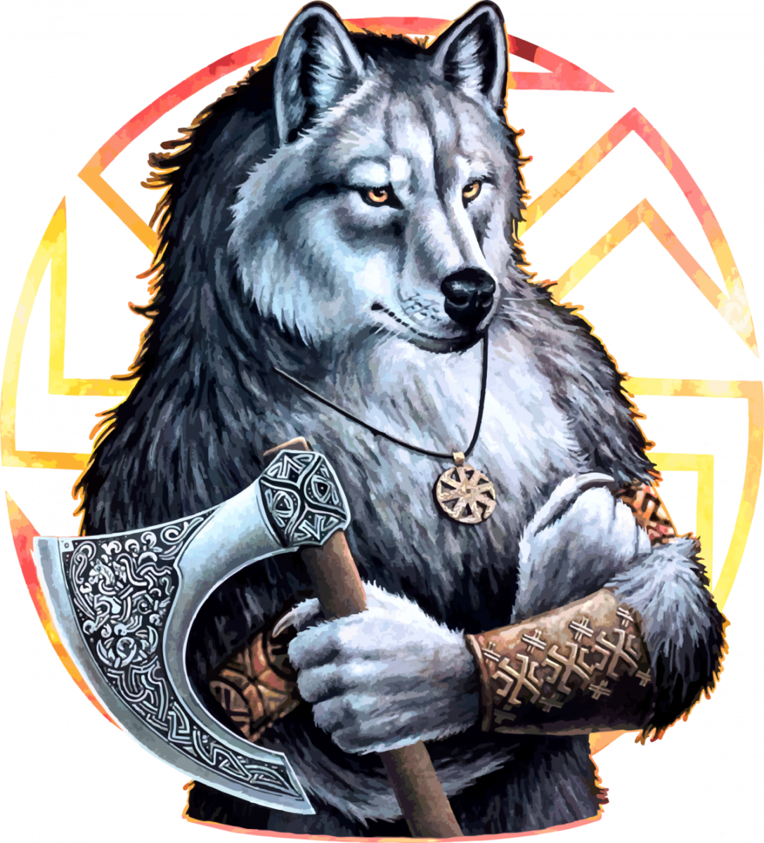 Брюнетка и волк