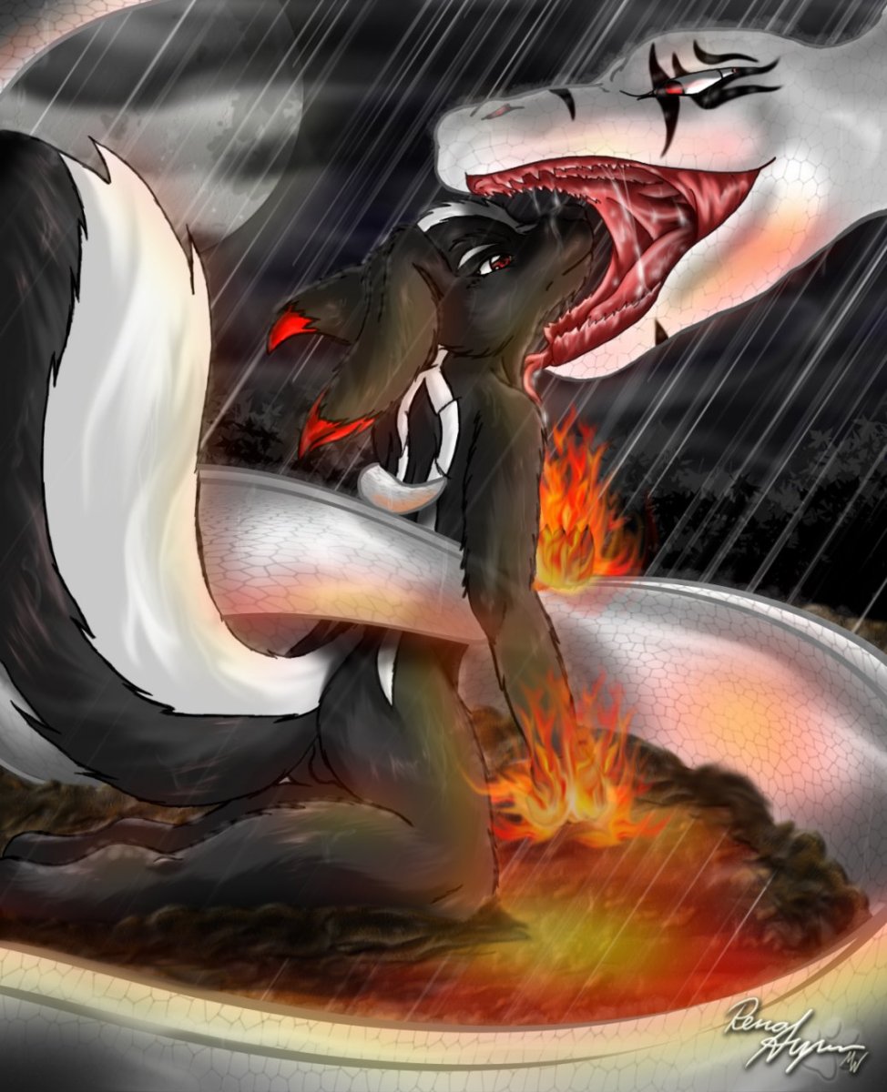 Дракон проглотил человека