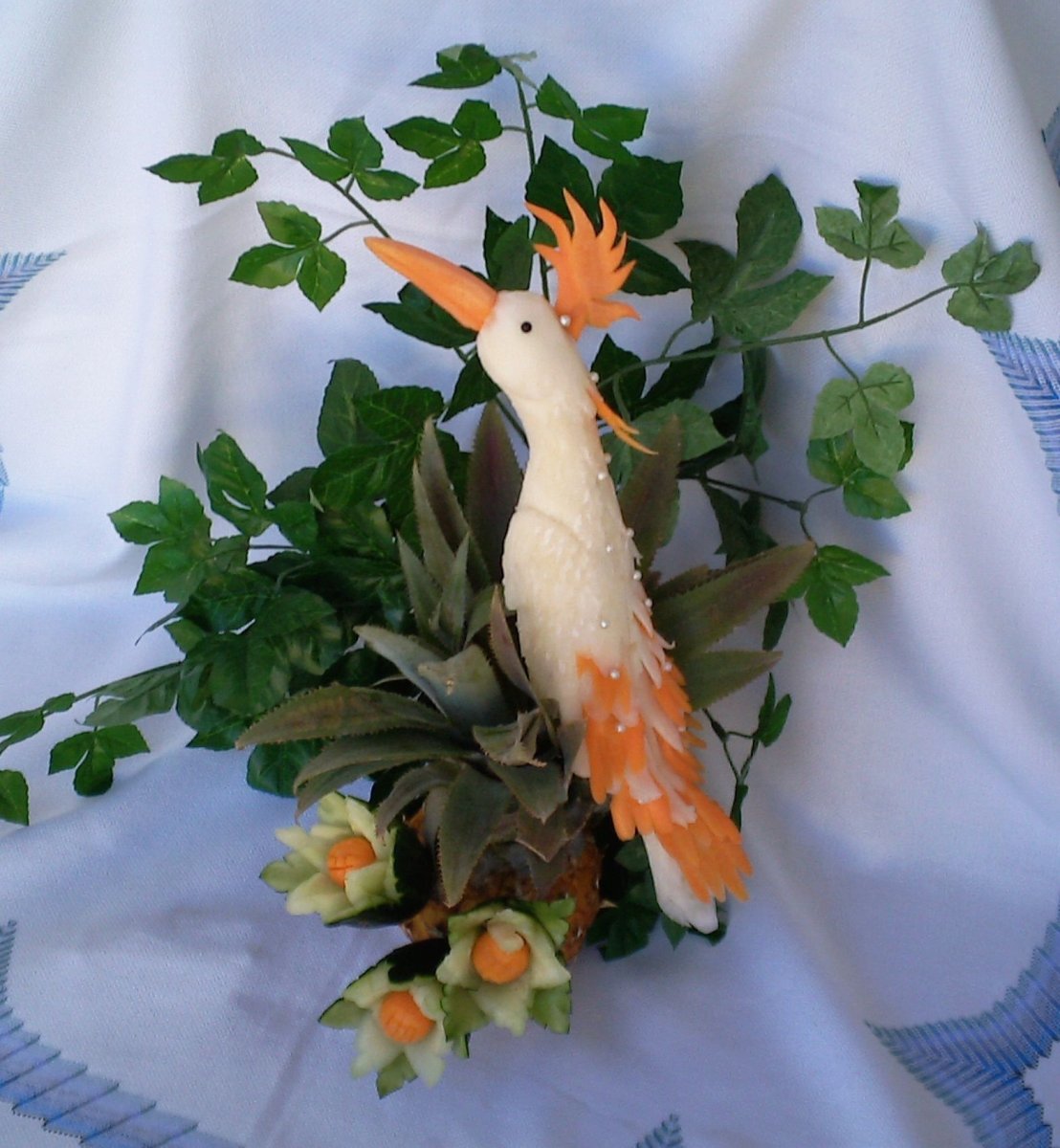 Цветочек из морковки