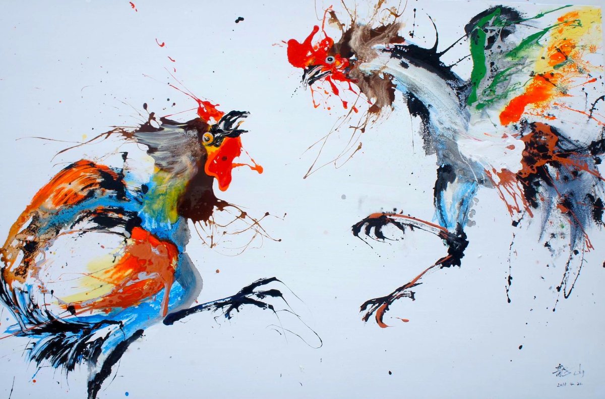 Петух абстракция